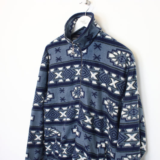 Vintage Unbranded crazy fleece in blue. Best fits L