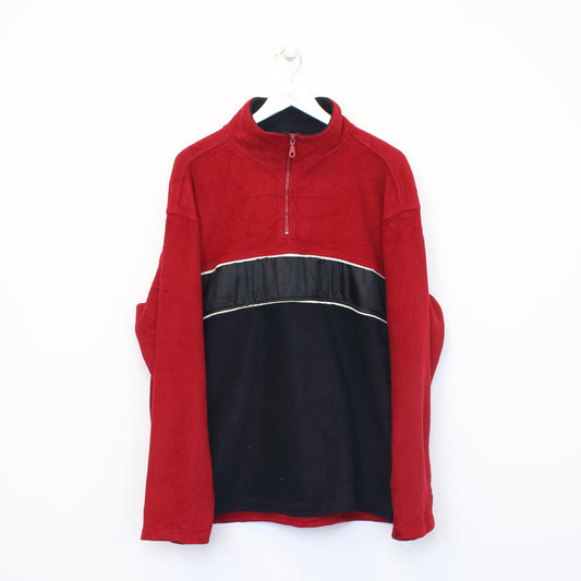 Vintage Unbranded fleece in red and black. Best fits L