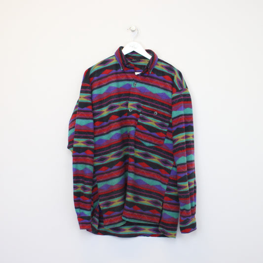 Vintage Hatico fleece in multicolour. Best fits L