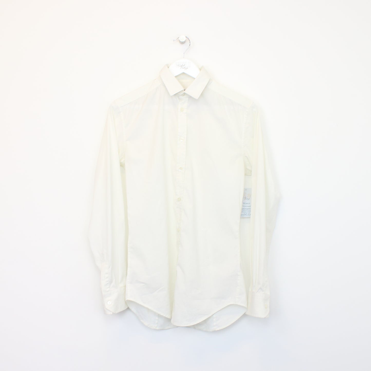 Vintage Women's Dolce & Gabbana shirt in white. Best fits M