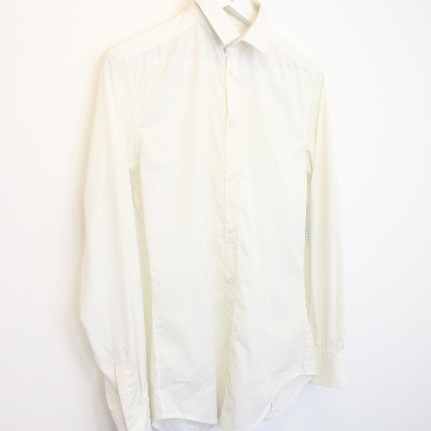 Vintage Women's Dolce & Gabbana shirt in white. Best fits M