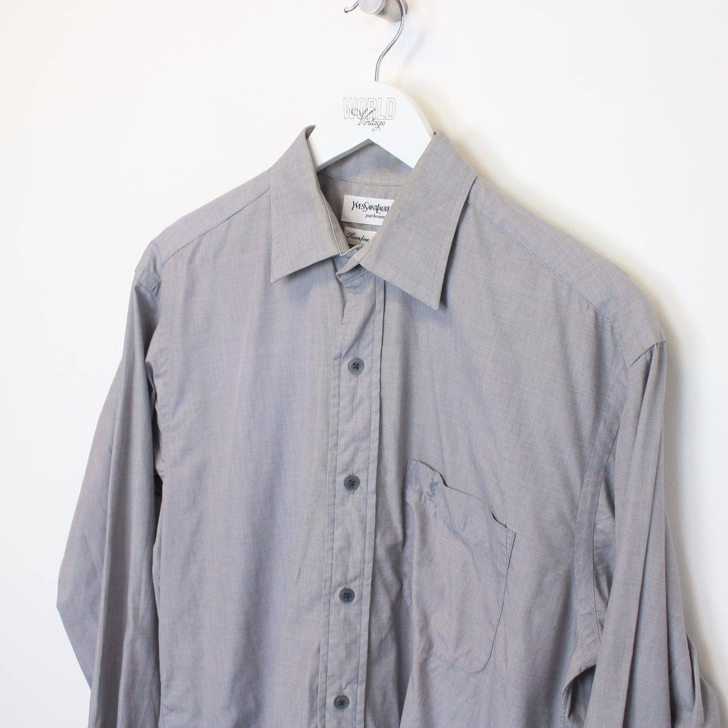 Vintage YSL shirt in grey. Best fits M