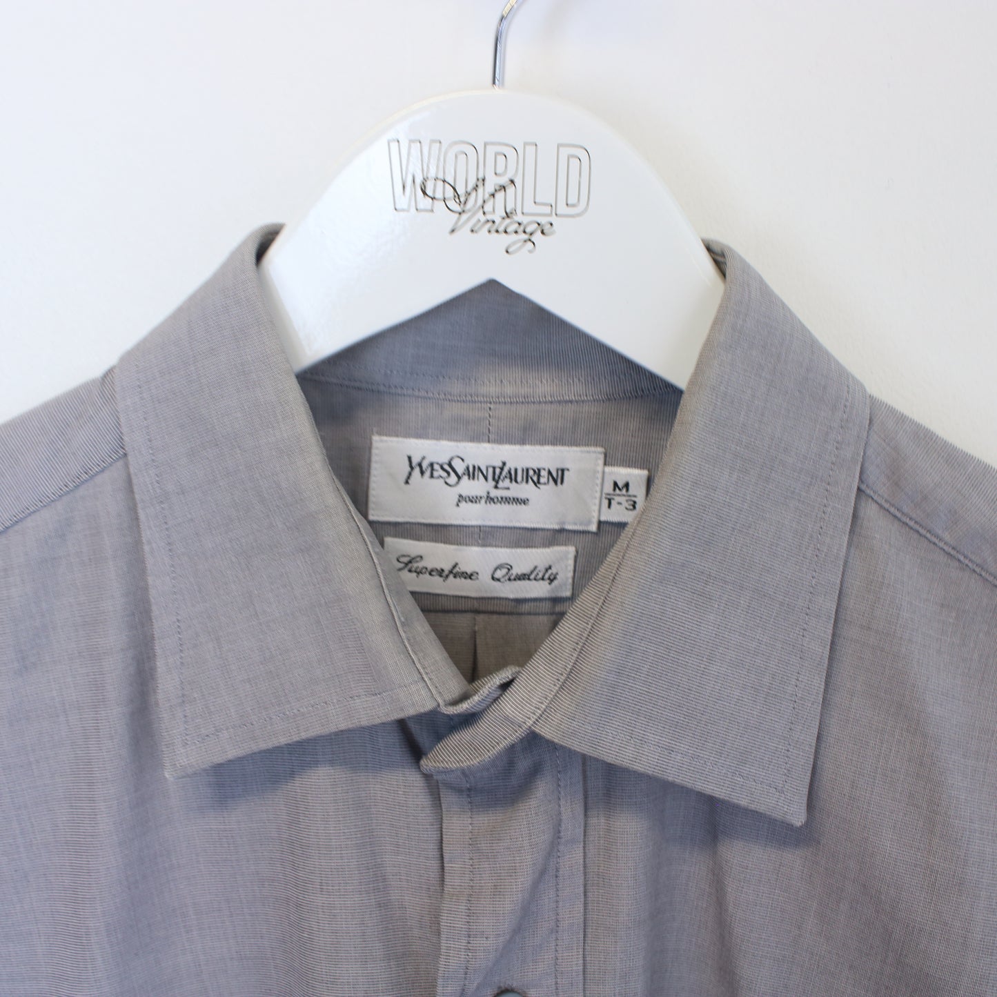 Vintage YSL shirt in grey. Best fits M