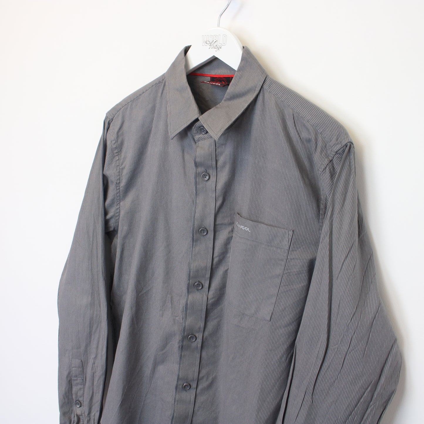 Vintage Kangol shirt in grey. Best fits L