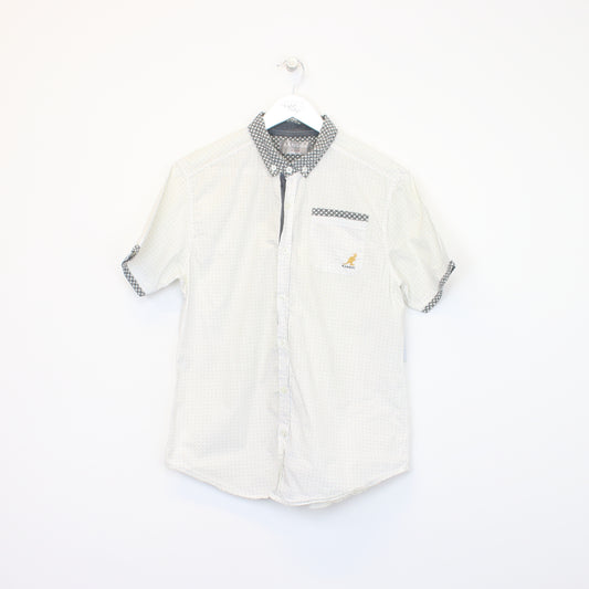 Vintage Kangol shirt in white. Best fits S