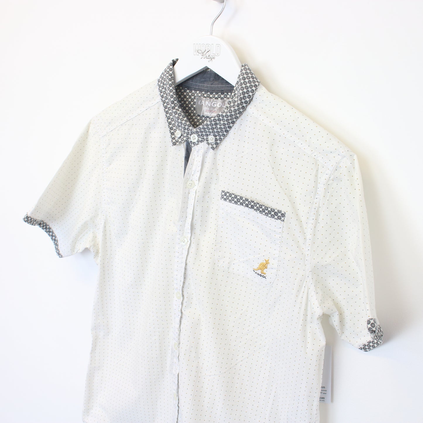 Vintage Kangol shirt in white. Best fits S