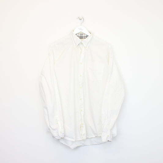 Vintage Burberry shirt in white. Best fits XL