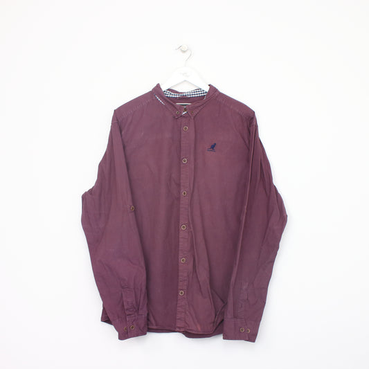 Vintage Kangol shirt in burgundy. Best fits XL