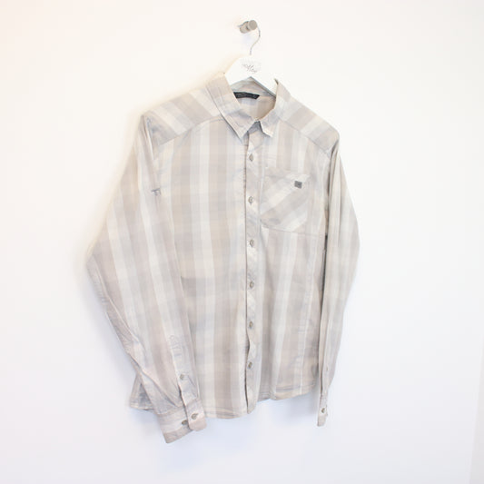 Vintage Arc'teryx checked shirt in brown. Best fits S