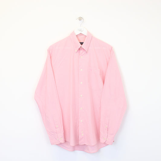 Vintage Burberry checked shirt in pink and white. Best fits L
