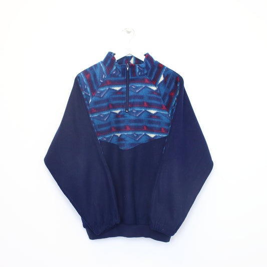 Vintage Unbranded quarter zip fleece in blue. Best fits L