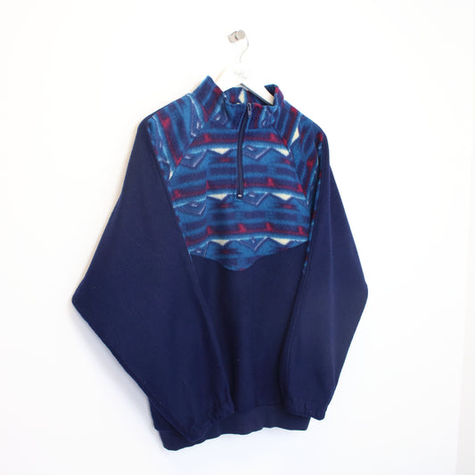 Vintage Unbranded quarter zip fleece in blue. Best fits L