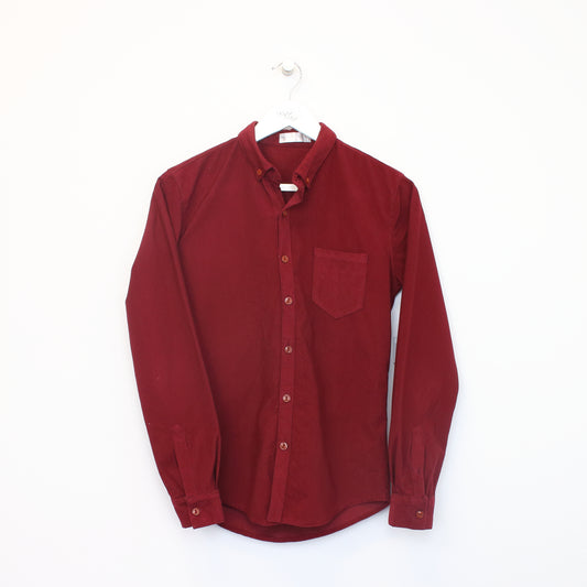 Vintage unbranded corduroy shirt in red. Best fits S