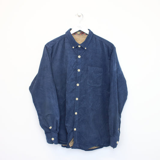 Vintage Unbranded corduroy shirt in blue. Best fits L