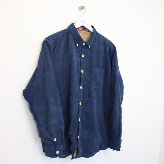 Vintage Unbranded corduroy shirt in blue. Best fits L