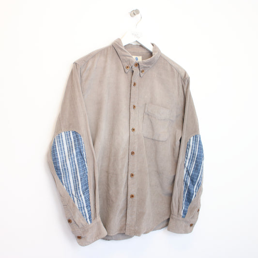 Vintage Unbranded corduroy shirt in grey. Best fits M