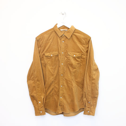 Vintage Jack Jones corduroy shirt in brown. Best fits S