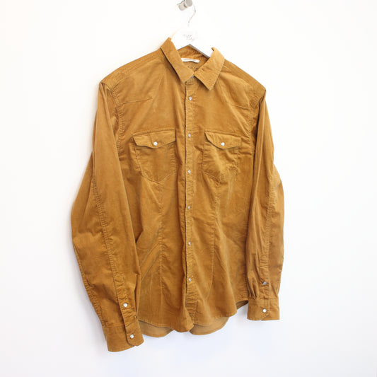 Vintage Jack Jones corduroy shirt in brown. Best fits S