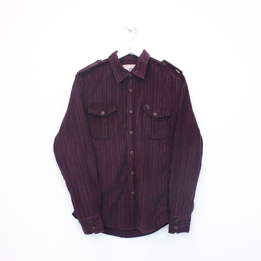 Vintage Unbranded corduroy shirt in purple. Best fits M