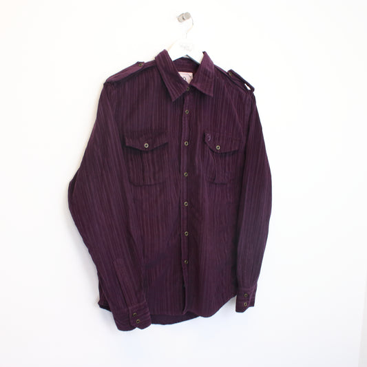 Vintage Unbranded corduroy shirt in purple. Best fits M