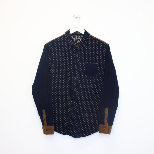 Vintage Urban Leisure corduroy shirt in navy. Best fits S