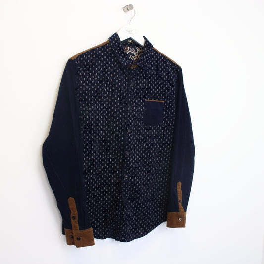 Vintage Urban Leisure corduroy shirt in navy. Best fits S