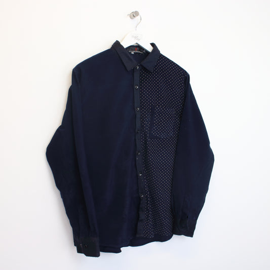 Vintage Unbranded corduroy shirt in navy. Best fits M