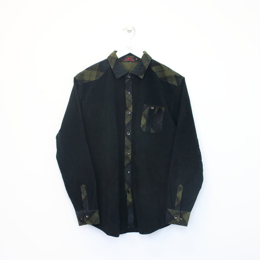 Vintage Jin Ping Guo Wang corduroy shirt in green. Best fits M