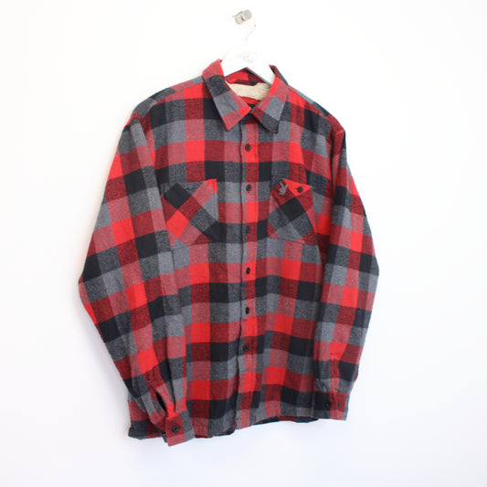 Vintage Playboy corduroy shirt in checked black and red. Best fits L