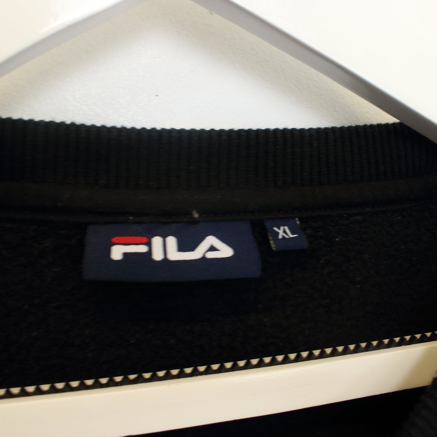 Vintage Fila sweatshirt in black. Best fits XS