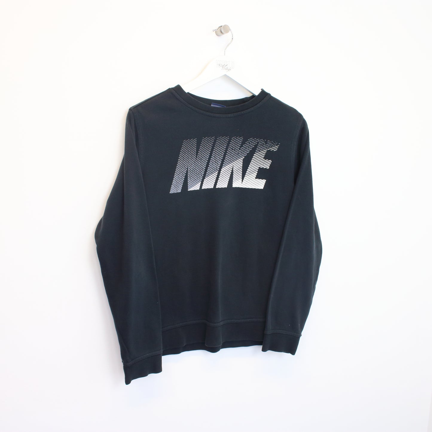 Vintage Nike spellout sweatshirt in black. Best fits XS