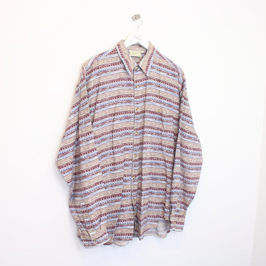 Vintage West Lake Casuals patterned shirt in multi colours. Best fits XL