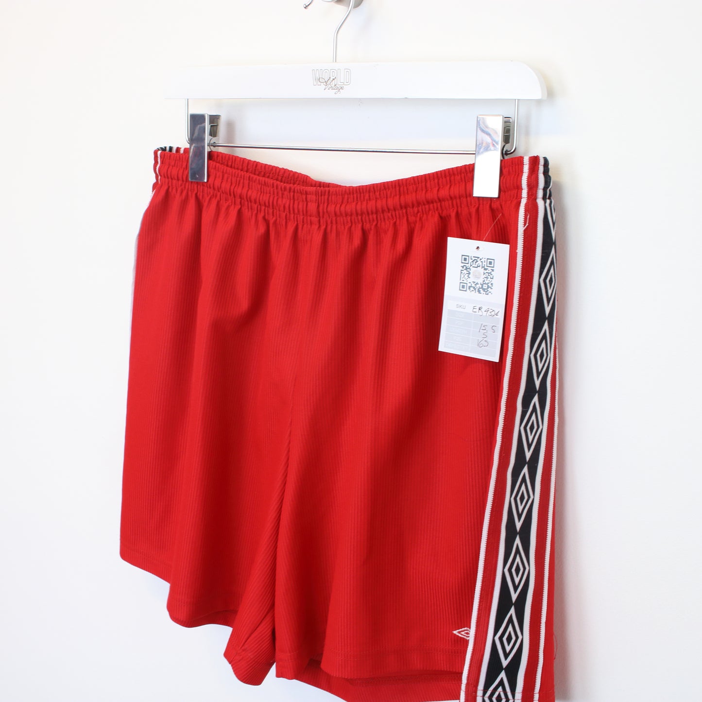 Vintage Umbro shorts in red. Best fits L