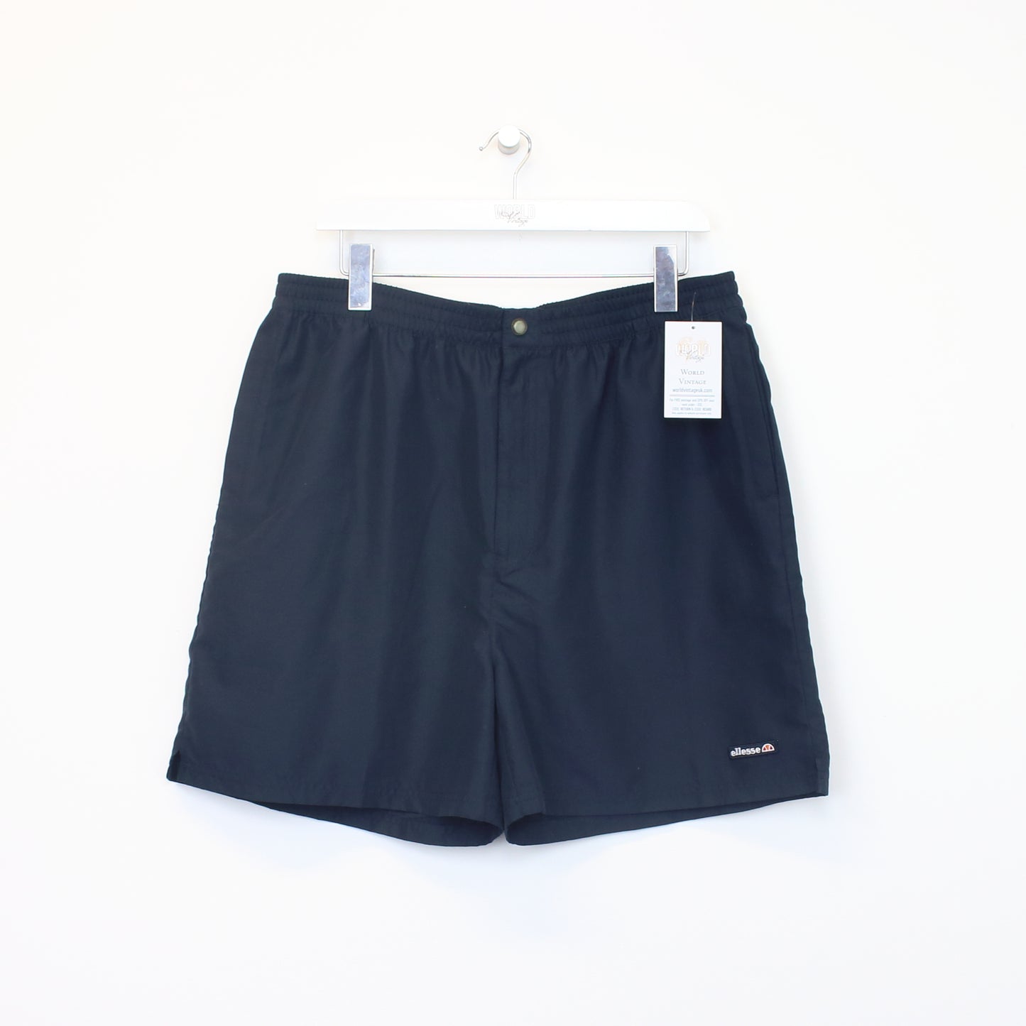 Vintage Ellesse shorts in navy. Best fits XL