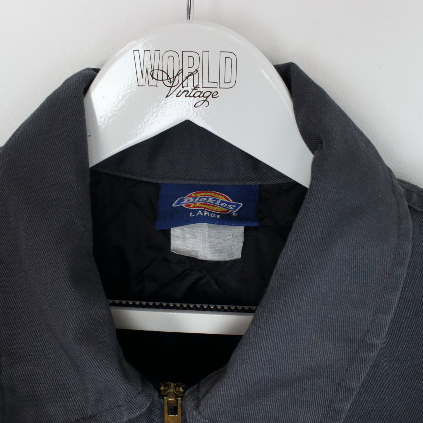 Vintage Dickies jacket in black and grey. Best fits XL