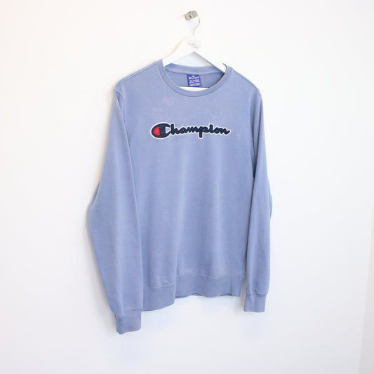 Vintage kids Champion sweatshirt in blue. Best fits XXL