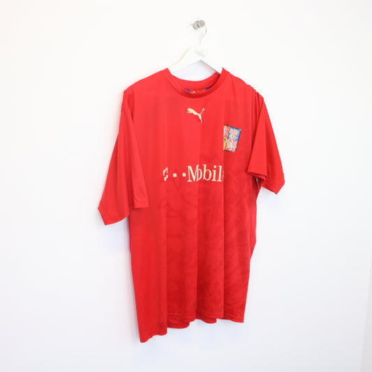 Vintage Puma Amateur team football shirt in red. Best fits XL