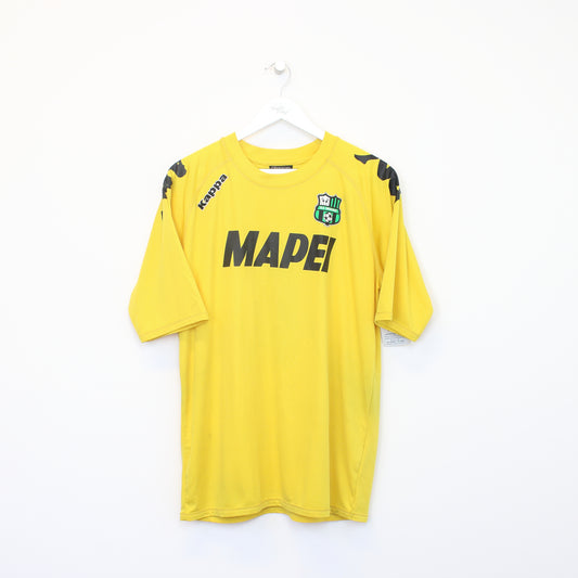 Vintage Kappa U.S. Sassuolo 2015/16 GK second kit replica football shirt in yellow. Best fits L