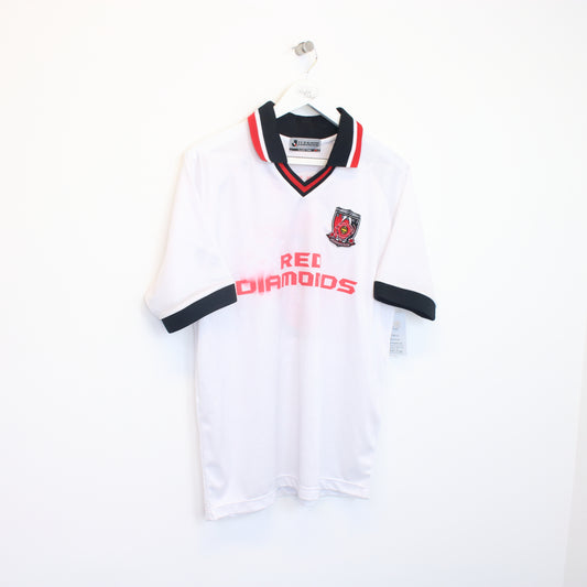 Vintage Red Diamonds bootleg football shirt in white. Best fits M