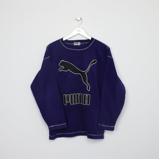 Vintage Puma Sweatshirt in purple. Best fits M