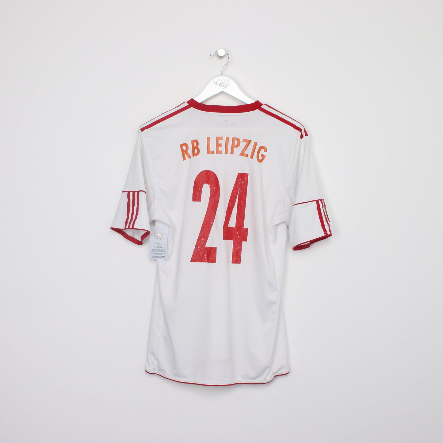 Vintage Bootleg Adidas RB Leipzig  Home football shirt in red and white. Best fits M