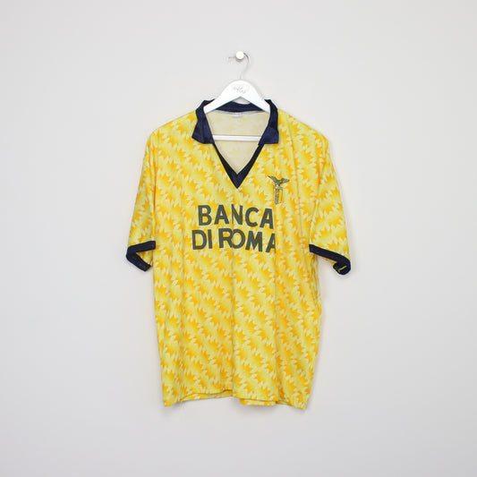 Vintage Bootleg Lazio football shirt in yellow. Best fits L