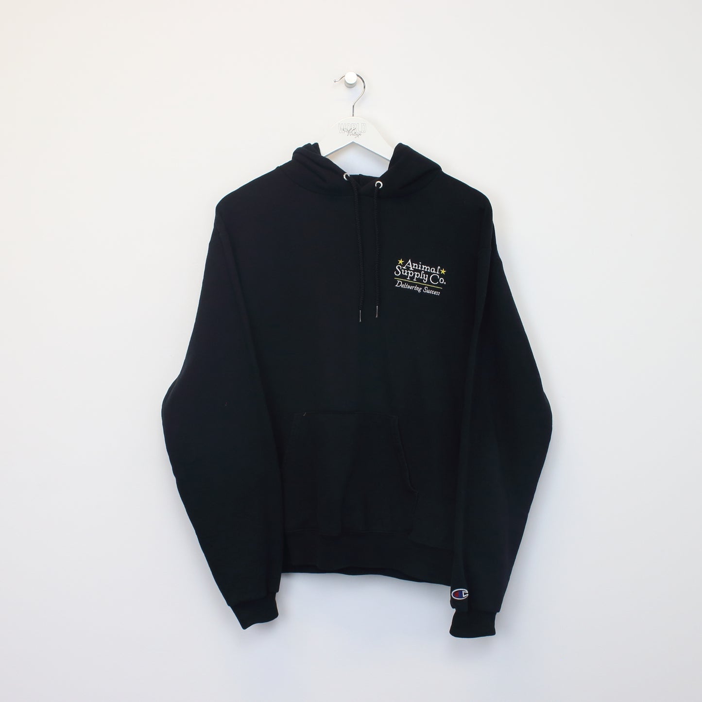 Vintage Champion Hoodie in black. Best fits M