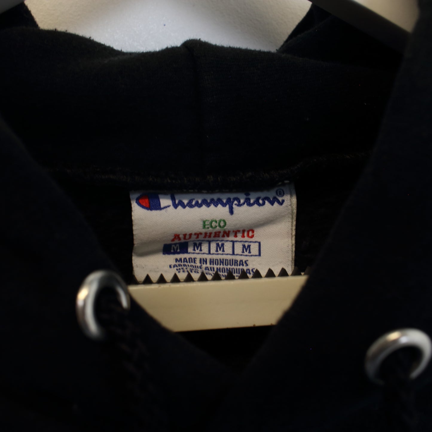 Vintage Champion Hoodie in black. Best fits M