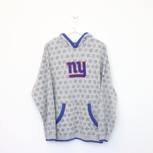 Vintage New York Giants Reebok NFL hoodie in grey and blue. Best fits L