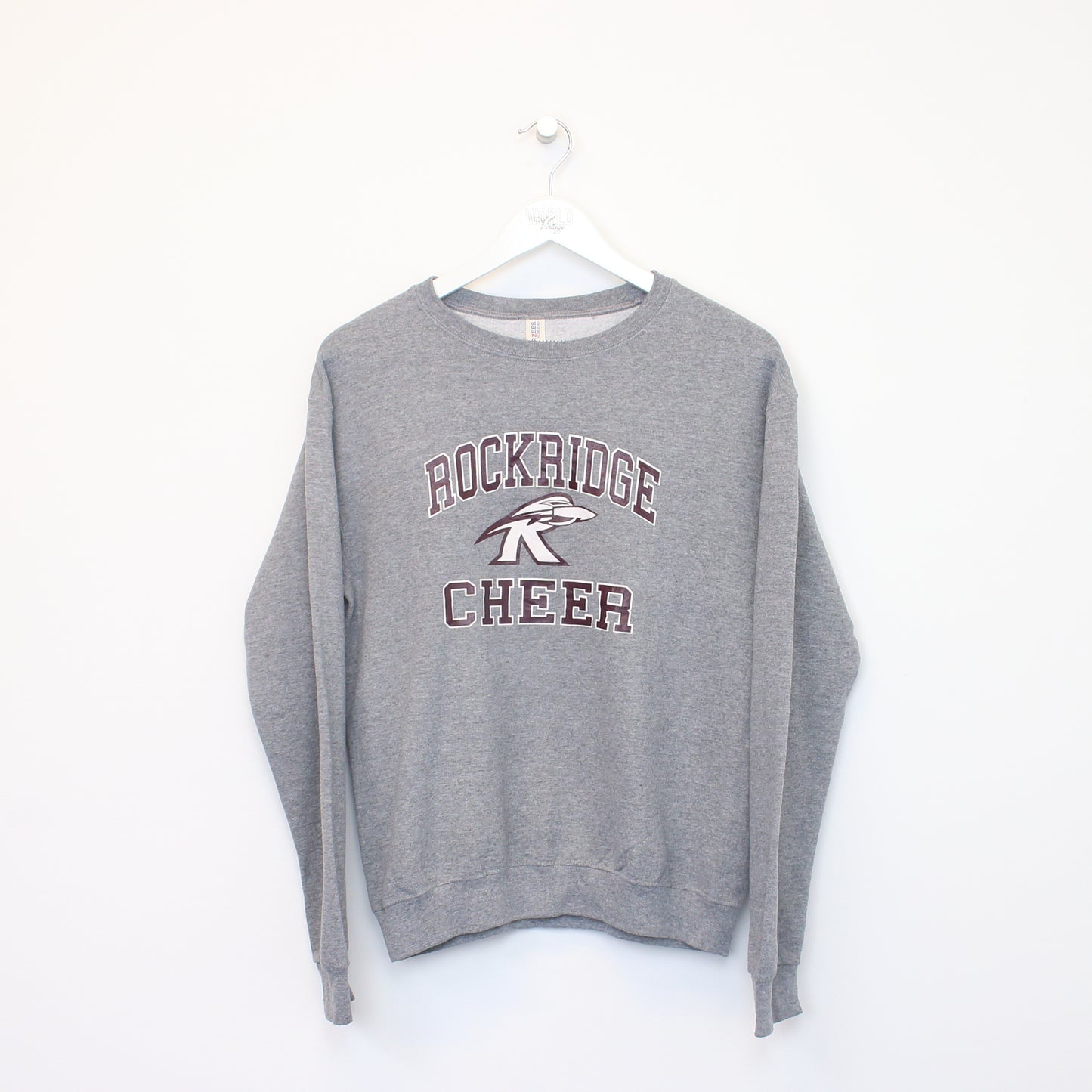 Vintage Jerzees Rockridge Cheer sweatshirt in grey. Best fits S