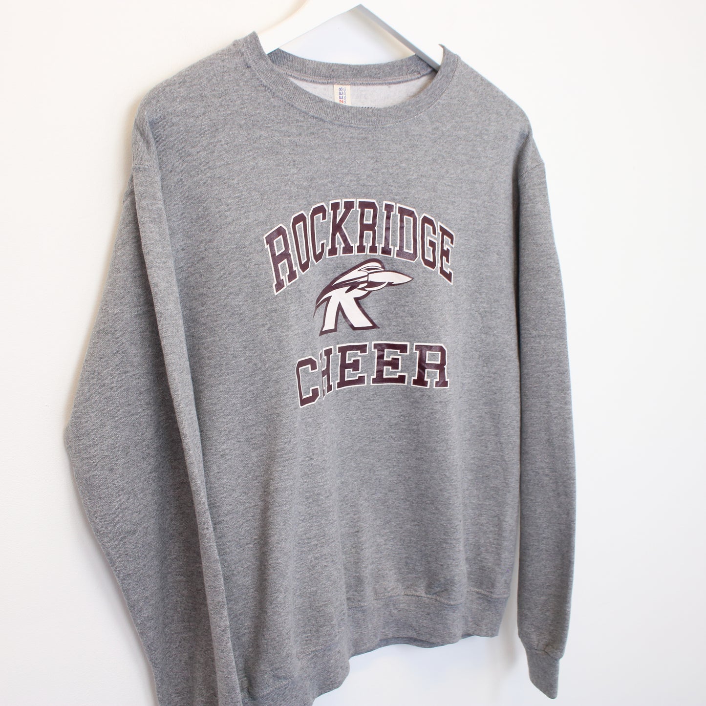 Vintage Jerzees Rockridge Cheer sweatshirt in grey. Best fits S