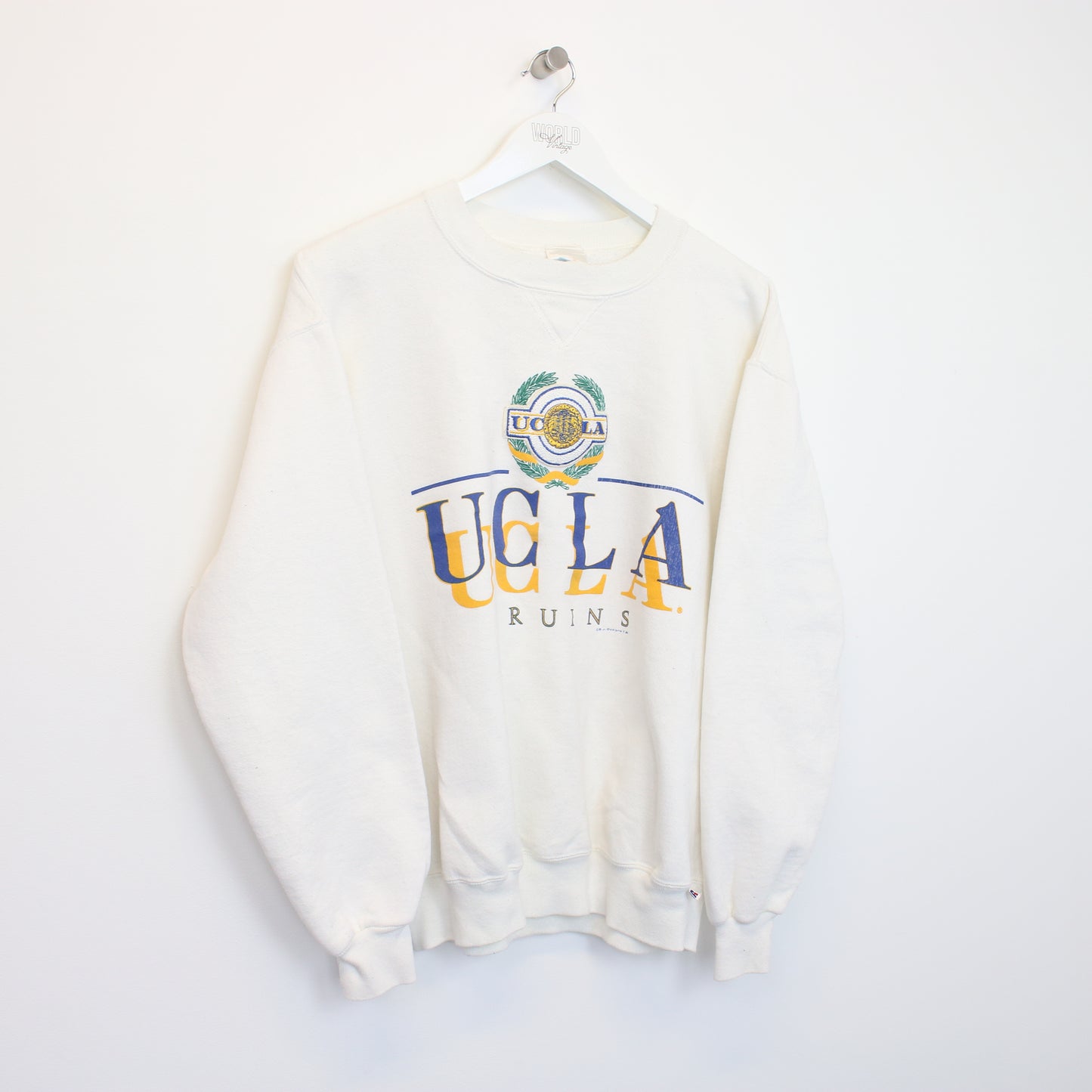 Vintage Russel Athletics UCLA sweatshirt in white. Best fits M