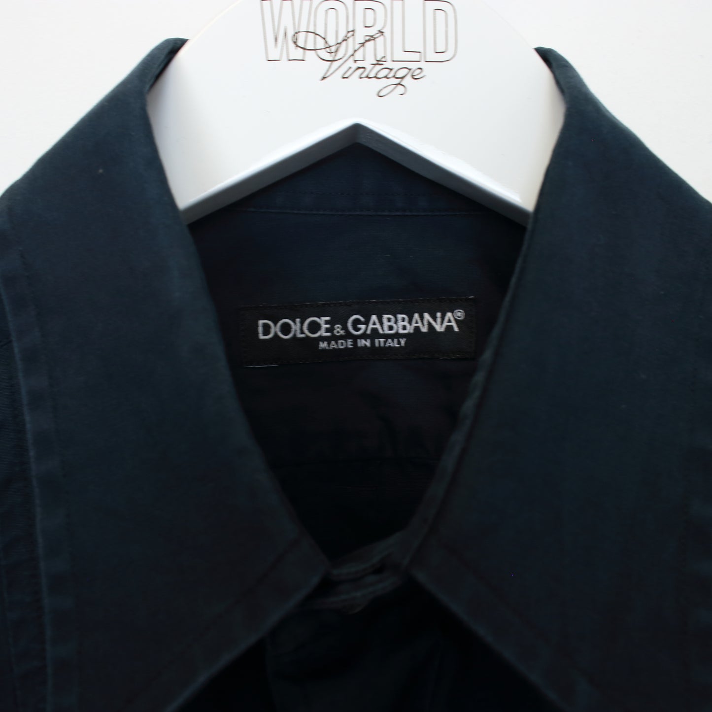 Vintage Dolce and Gabbana shirt in navy. Best fits S