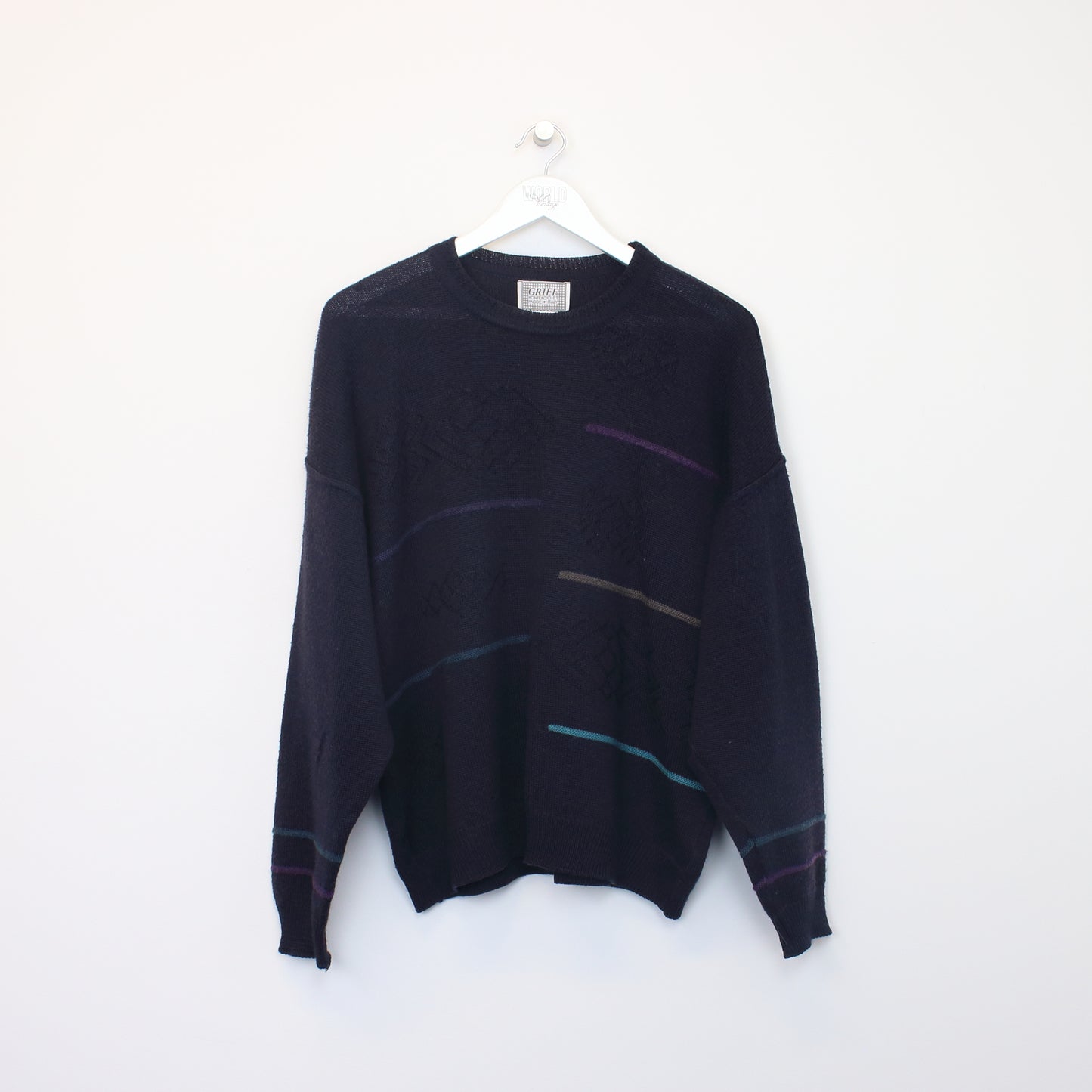 Vintage Griff knit sweatshirt in purple. Best fits L